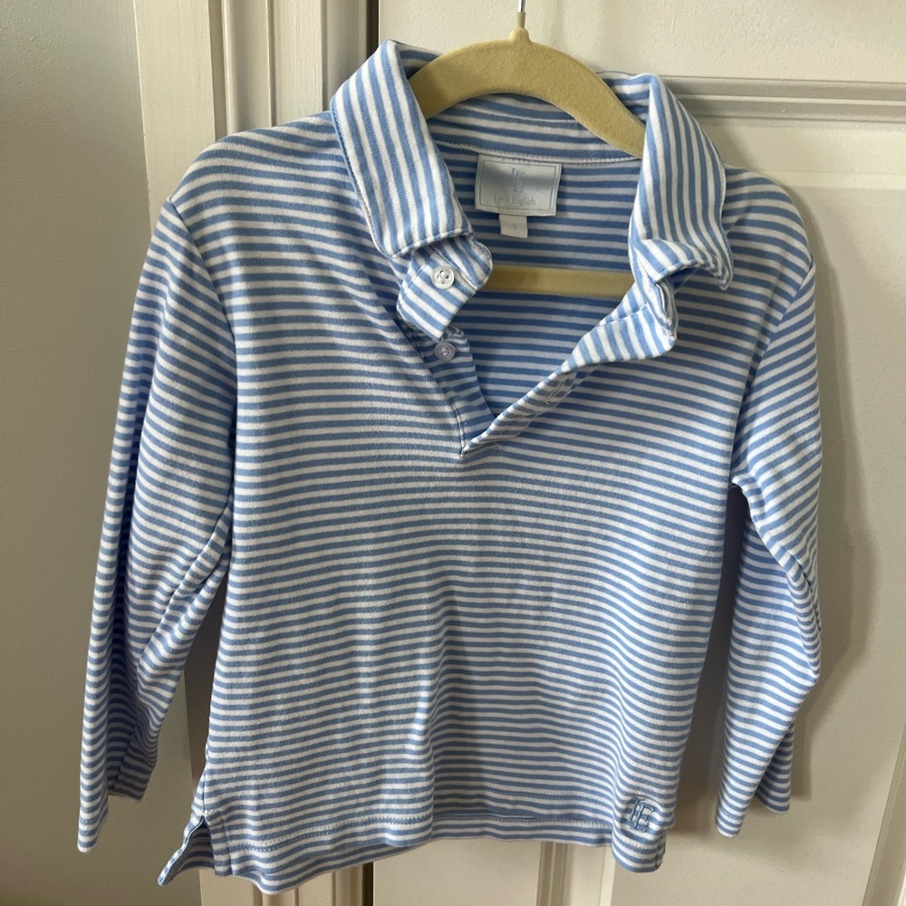 Little English Long Sleeve Polo Shirt